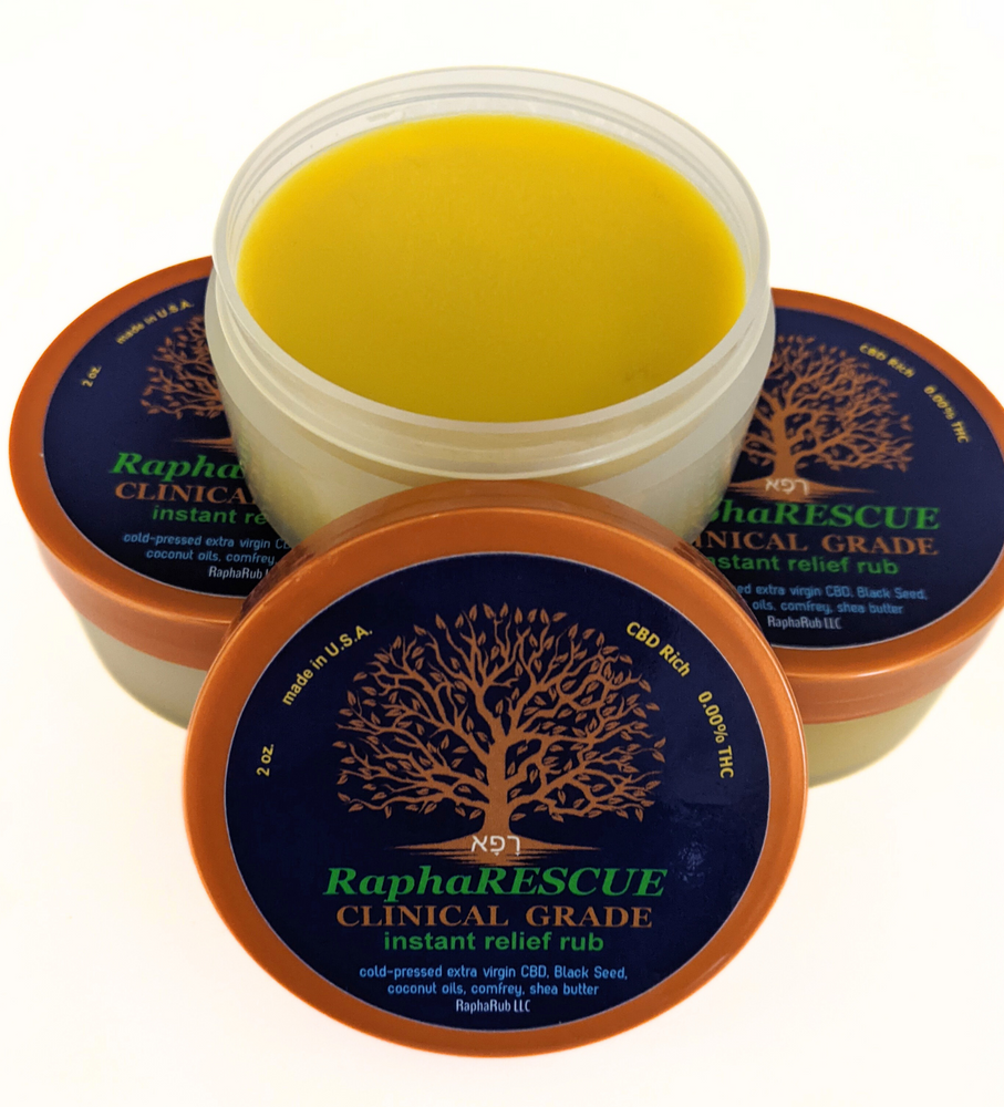 RaphaRESCUE Clinical Grade CBD Instant Relief Rub Reseller's Package