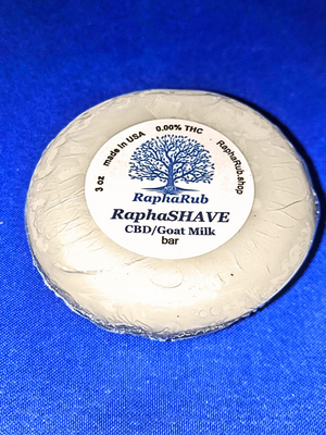 RaphaSHAVE Goat Milk/CBD Shaving Bar