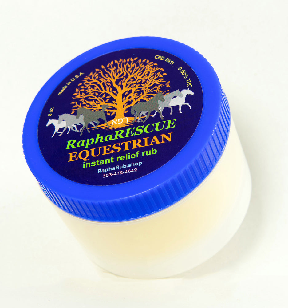 RaphaRESCUE EQUESTRIAN Instant Relief Rub 8oz – RaphaRub