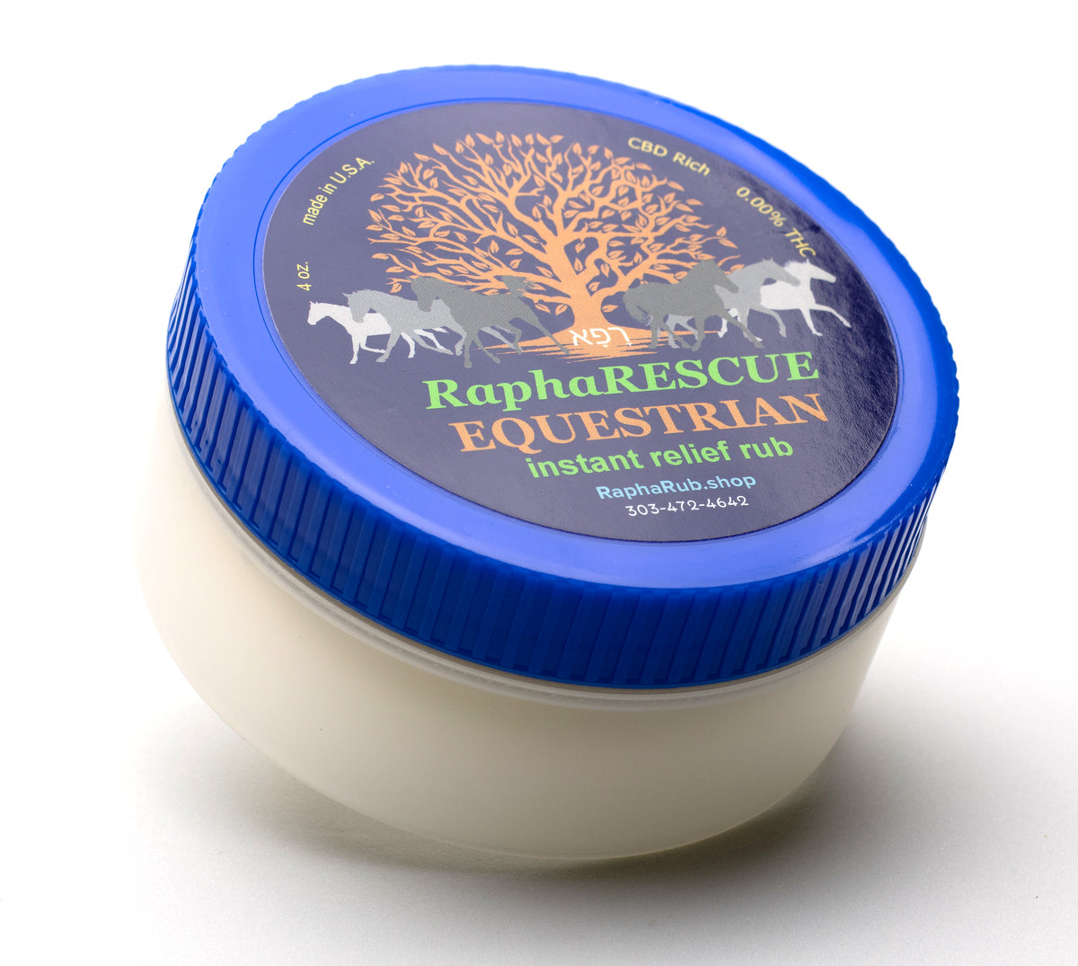 RaphaRESCUE EQUESTRIAN Instant Relief Rub 4oz – RaphaRub