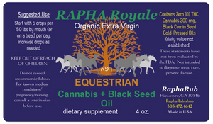 Equestrian Cannabis Black Seed Oil Relief